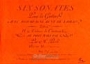 6 Sonatas op.11, Ouverture No .10 (Spencer) (facsimile)