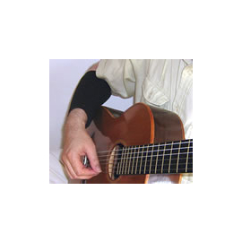 LUVA-Soft Unterarmauflage für Gitarristen beige  (Hautfarbe) M mittel