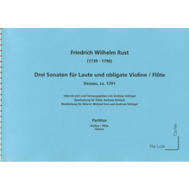 3 Sonaten für Laute und obligate Violine/Flöte (Set)
