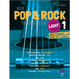 Best of Pop & Rock for Acoustic Guitar light 1