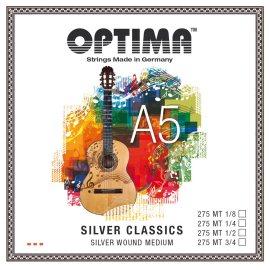 Optima SILVER CLASSICS Kindergitarre A-5 single string 1/8 (39-44 cm)