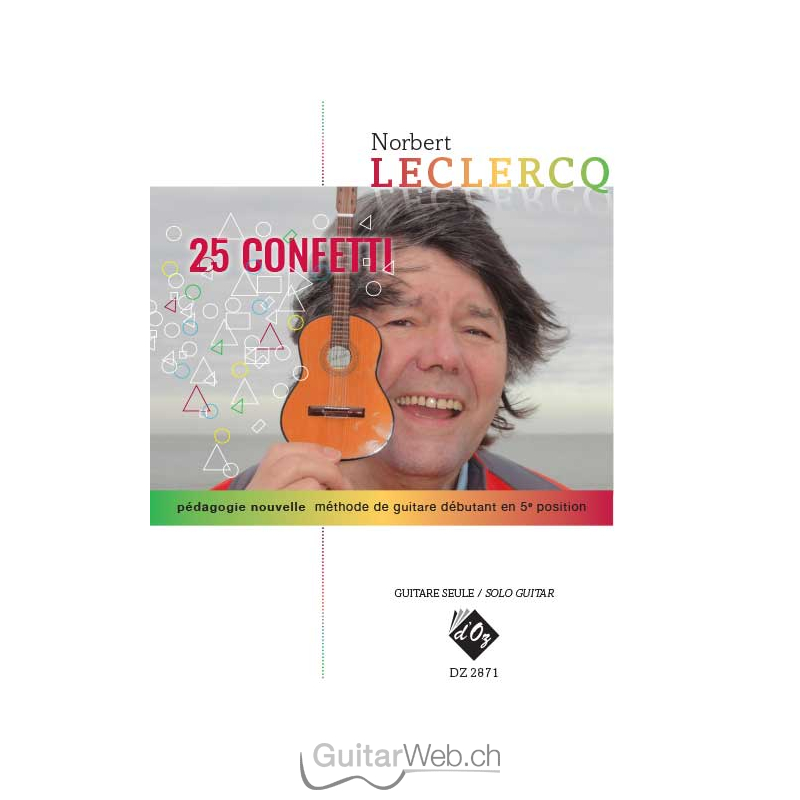 25 Confetti (pédagogie nouvelle - méthode de guitare débutant en 5e p