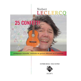 25 Confetti (pédagogie nouvelle - méthode de guitare débutant en 5e position)