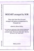 Mozart/Sor: Three arias from Don Giovanni (voice & guit)