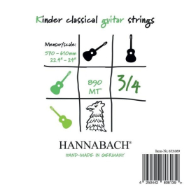 Hannabach Kindergitarre 3/4 h-2 single strings