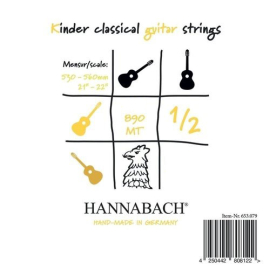 Hannabach Kindergitarre 1/2 d-4 single strings