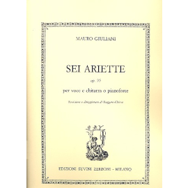 6 Ariette op.95 per voce e chitarra