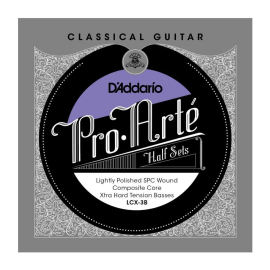 Extra Hard Tension Bass Half Set, Pro-Arté Lightly Polished