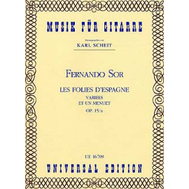 LES FOLIES DESPAGNE VARIEES ET UN MENUET OP 15/a (KARL SCHEIT)