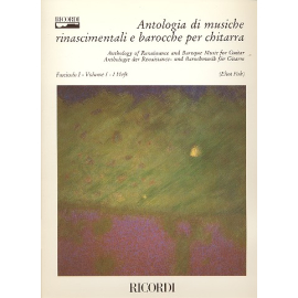 Antologia di musiche rinascimentali e barocche per chitarra Volume 1