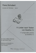 11 Lieder nach Texten von Goethe