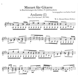 Mozart für Gitarre in Bearbeitungen des frühen 19.Jh.