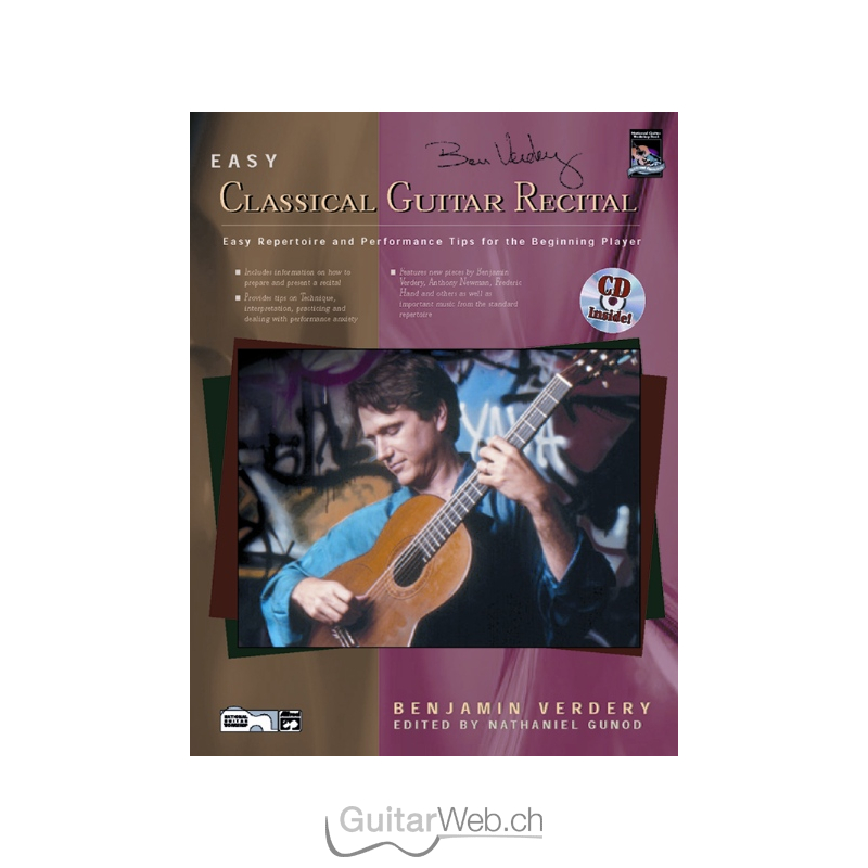 Easy Classical Guitar Recital (mit CD) - guitarWeb-Shop - Gitarre Not