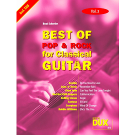 Best of Pop & Rock for Classical Guitar, Vol.3