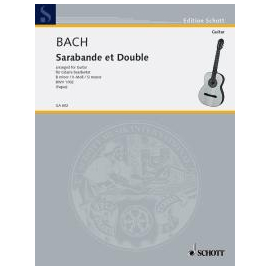 Sarabande et Double h-Moll  BWV 1002