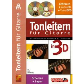 Tonleitern für Gitarre in 3D (Buch, CD, DVD)