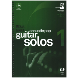 Acoustic Pop Guitar Solos Vol. 1 - mit online audio