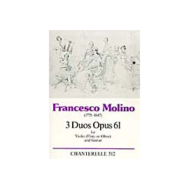 Trois Duos op. 61 for Violin (Flute or Oboe) + Guitar