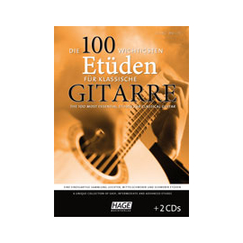 Die 100 wichtigsten Etüden für klassische Gitarre